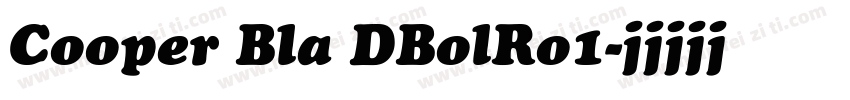 Cooper Bla DBolRo1字体转换